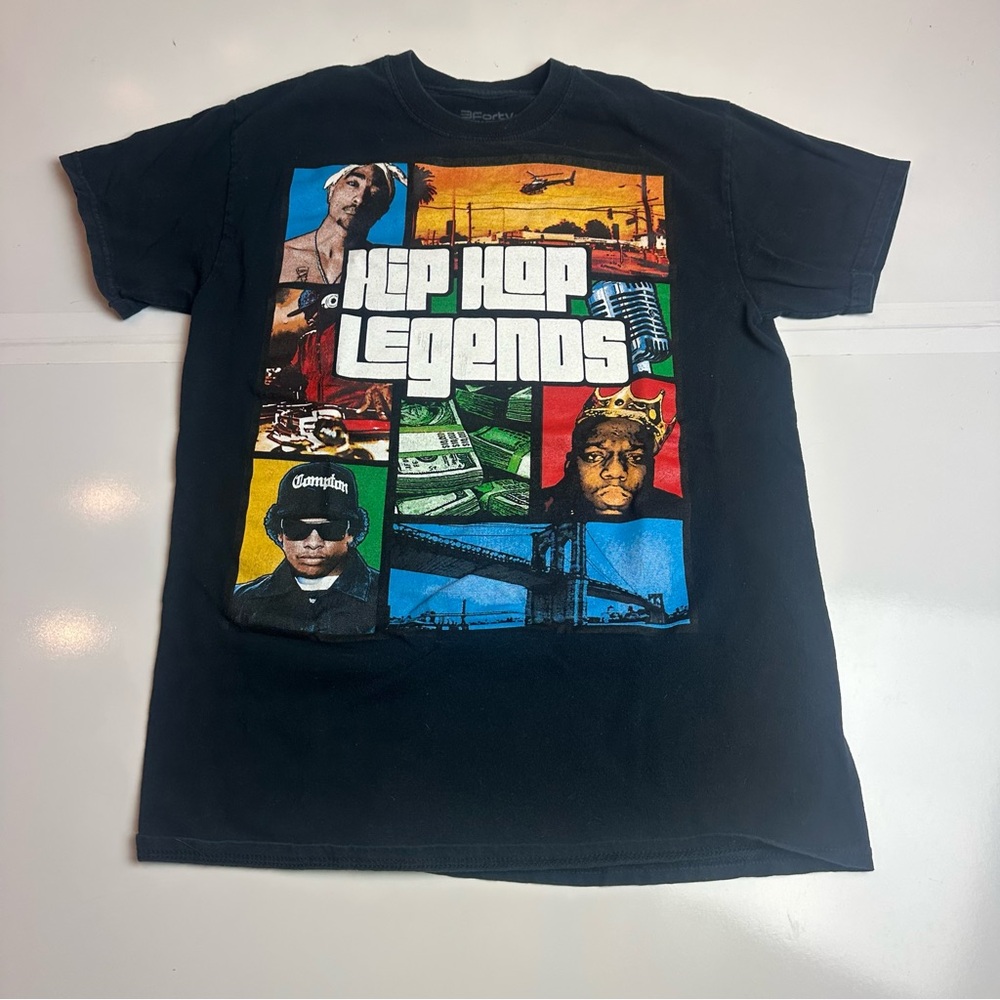Y2K 3Forty Collection Hip Hop Legends Tee GraphicStreetwearRapCultureUrban Core